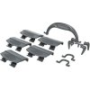 Handle, clamps and locks for Capri 1-3, dark gray
