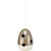 Ceramic hanging container for nesting material, 12 × 12 × 16 cm
