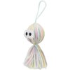 Octopus made of wool with a bell, toy for cats, 12 cm, polyester - SALE
