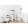 ALTEA scratching post, 3 platforms, 117 cm / ø 9 cm, platinum grey