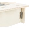 Trạm cho ăn - quầy bar + bát, máng ăn - 70 x 41 x 47 cm, gỗ/thép không gỉ/nhựa