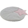 JUNIOR mat STAR for lying down for puppies, 55 x 61 cm, grey/light lilac