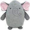Plush elephant with memory effect 27 cm, gray