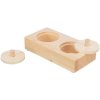 Snack Box - interactive game for rabbits, 14 x 3 x 7 cm, wood