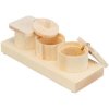 Snack Cups - trò chơi tương tác dành cho thỏ, 15 x 4,5 x 6 cm, bằng gỗ
