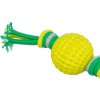 Spielball an Seilen, Ø 9 x 44 cm, TPR/Polyester