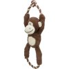 Plush monkey with inner rope 40 cm, with sound, polyester/cotton