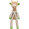 Plush cow with inner rope, 50 cm, plush/rope