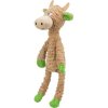Plush cow with inner rope, 50 cm, plush/rope