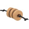 CityStyle DISKS on a rope, toy for cats, 4 x 14 cm, cork / wood