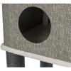 Scratching post ALMIRA, 2 caves, resting place, 128 cm, gray