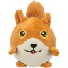 Squirrel ball, soft toy for dogs without sound, 13 cm