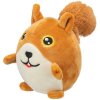 Squirrel ball, soft toy for dogs without sound, 13 cm