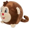 Monkey ball, plush toy with memory effect, without sound, 11 cm