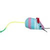 Mouse woven with catnip, 7 cm, different colors