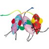 Mouse woven with catnip, 7 cm, different colors
