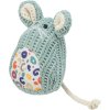 Maus gewebt sitzend, mit Katzenminze, 11 cm