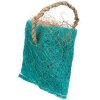 Bag with coconut fiber - toy for rodents, sisal, 10 x 13 cm, blue