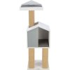 BE NORDIC JONTE scratching post, square posts, house with platform, 115 cm