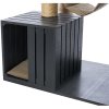 BE NORDIC scratching post FREIA, 123 cm, 2 x cocoon, hammock, anthracite/sand - SALE