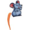 Emotional mouse with catnip, colored tail, 7.5 cm, fabric, 5 types