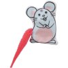Emotional mouse with catnip, colored tail, 7.5 cm, fabric, 5 types