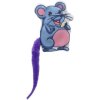 Emotional mouse with catnip, colored tail, 7.5 cm, fabric, 5 types
