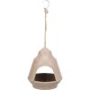 Bell - outdoor feeder for hanging, 17.9 x 17.7 x 20 cm, brown