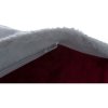 Xmas NEVIO plush Christmas cave, 35 x 45 x 38 cm, white/red
