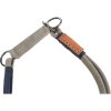 BE NORDIC kulatý polostahovací kožený obojek, šedá (Provedení XL: 60 cm/ 10 mm)