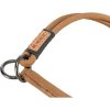BE NORDIC kulatý polostahovací kožený obojek, hnědá (Provedení XS-S: 30 cm / ∅ 5 mm)