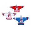 Bản sao áo jersey mini khúc côn cầu Tiệp Khắc 1976 màu xanh biến thể 14958