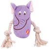 Plush animal with cotton knots, various types 13 cm