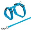 Cat harness with lead solid color 22-42cm/10mm 1.25m