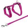 Cat harness with lead solid color 22-42cm/10mm 1.25m