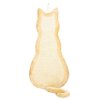 Hanging scratching post in the shape of a cat 35x69cm - beige