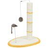 Scratching post cylinder 50cm+ball, mouse+spring on platform 40x30cm