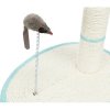 Scratching post cylinder 50cm+ball, mouse+spring on platform 40x30cm