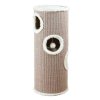 Scratching roller for cats TOWER EDOARDO grey/cream 100 cm