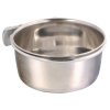 Nerezové krmítko s pevným úchytem do klece TRIXIE (Provedení 900 ml/ø 14 cm)