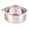 Nerezové krmítko s pevným úchytem do klece TRIXIE (Provedení 900 ml/ø 14 cm)