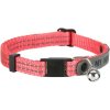 Nylon cat collar, with address, reflective, different colors