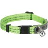 Katzenhalsband aus Nylon, mit Adresse, reflektierend, verschiedene Farben