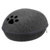 Felt cave bed LIVA, dark gray 40 x 24 x 47 cm