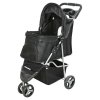 Kinderwagen mit Schnellklappfunktion 47x100x80cm, bis 11kg, schwarz