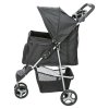 Stroller with quick folding function 47x100x80cm, up to 11kg, black