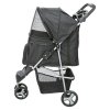 Stroller with quick folding function 47x100x80cm, up to 11kg, black