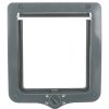 Pass-through cat door XL, with tunnel, 4-way, 24x28cm, gray