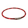 Flash USB Leuchthalsband XS-XL 70 cm / 10 mm, - rot (RP 2,10 CZK)