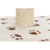 Scratcher ZAMORA 61cm, beige with paws